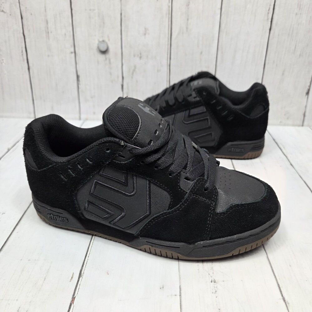 Etnies Faze Skateboard Shoes Skate Heritage Black Men’s Size 7 Women’s 8.5 GUC